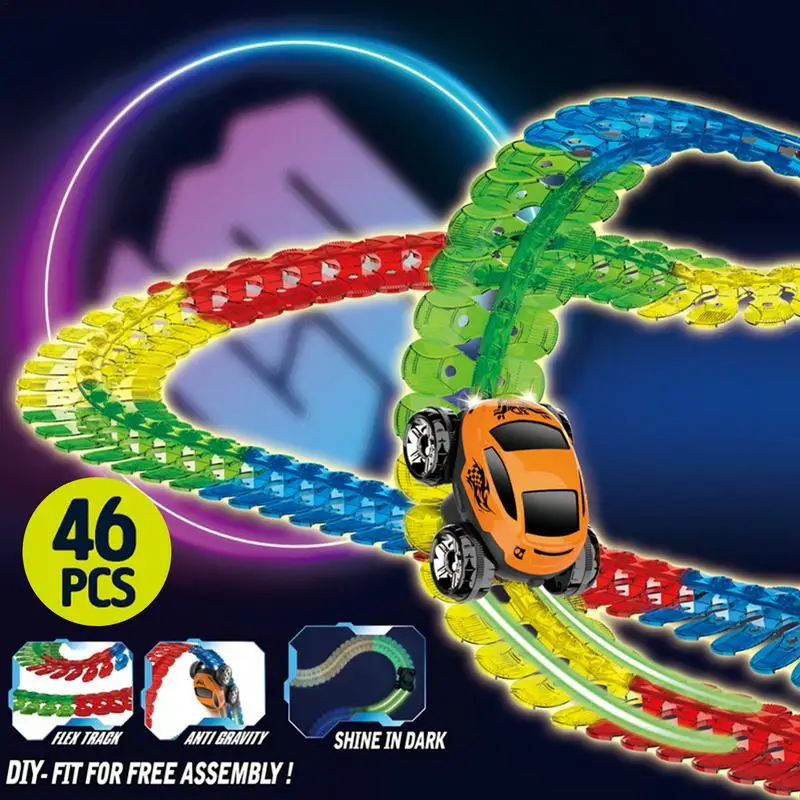 Genuine Changeable Track With LED Light Up Race Car Racing Track Set Flexible Railway Assembled Track Birthday Gift For Kids Toy
Genuine Changeable Track With LED Light Up Race Car Racing Track Set Flexible Railway Assembled Track Birthday Gift For Kids Toy