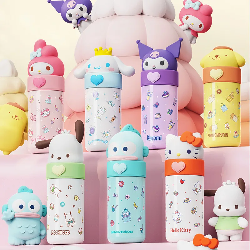 

Sanrio Kuromi Hello Kitty Thermos Cup 316 Stainless Steel Child Outdoor Portable Water Bottle Cute Cartoon Water Cup Kid Gifts