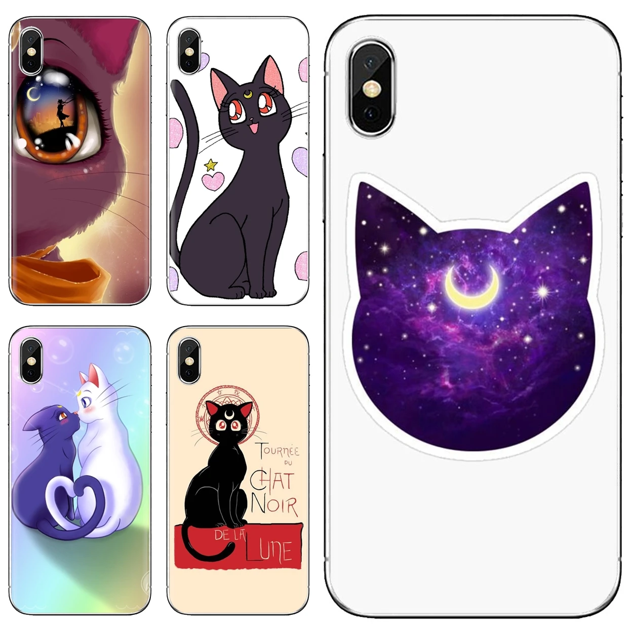 Чехол для телефона Huawei P50 P30 P40 P20 P8 P9 P10 Lite Pro 2016 2017 P Smart Plus 2019 аниме Сейлор Мун Луна