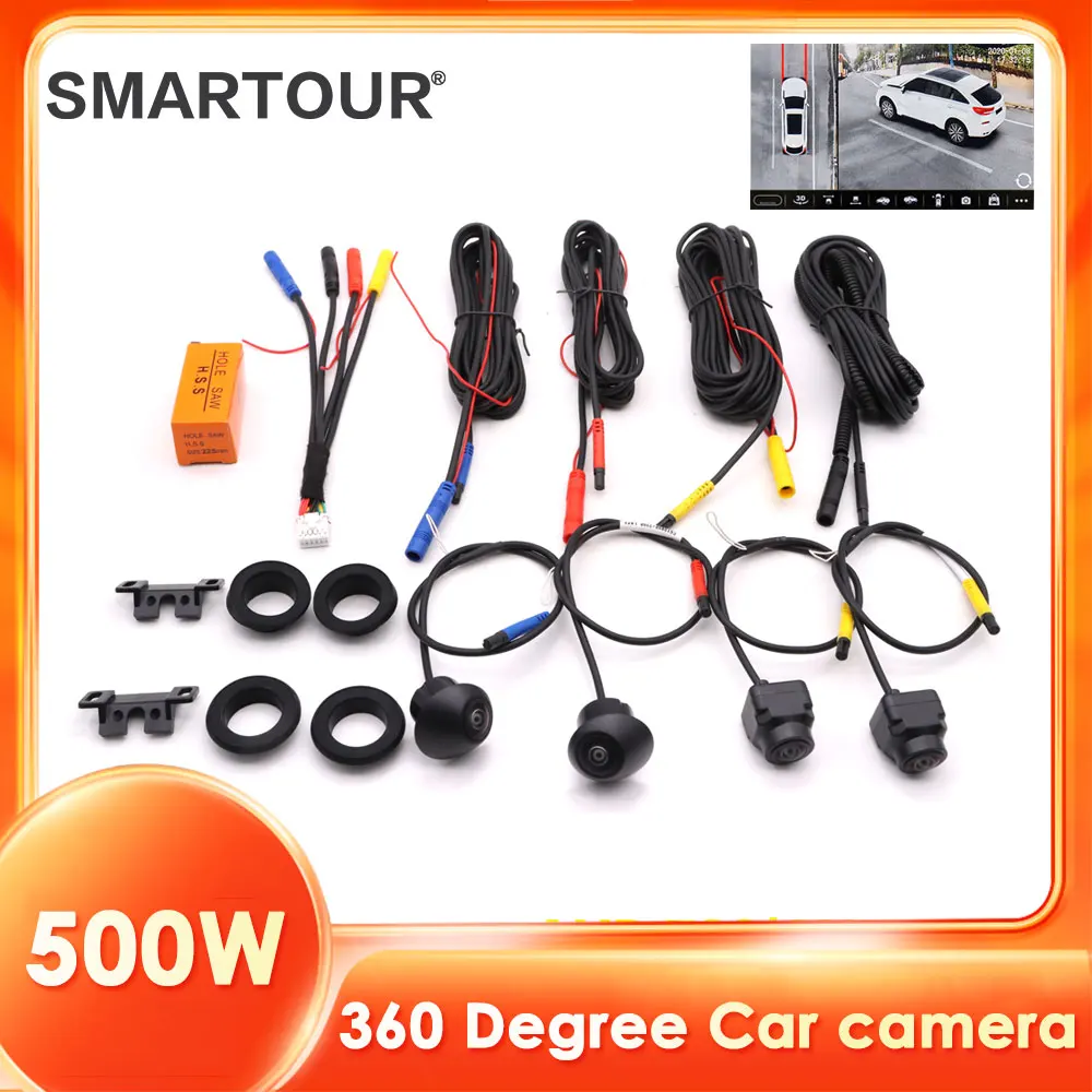 

500W 360° Panoramic Camera 720P / 1080P HD Rear / Front / Left / Right 360 Panoramic Accessories for Car 8 CORE android Radio