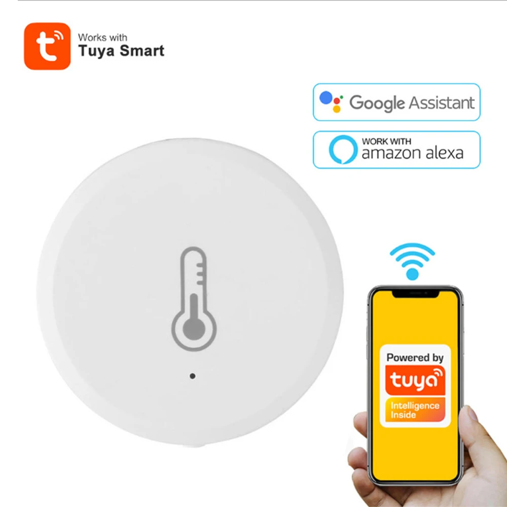 Tuya Smart Zigbee Temperature and Humidity Sensor Indoor Hygrometer Thermometer Work with Alexa Google Home Assistant
Tuya Smart Zigbee Temperature and Humidity Sensor Indoor Hygrometer Thermometer Work with Alexa Google Home Assistant