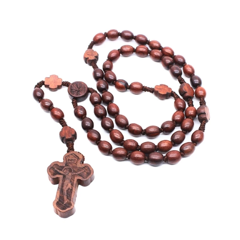 Handmade Rosewood Catholic Rosary Necklace Christian Wood Beads Pendant Dropship
Handmade Rosewood Catholic Rosary Necklace Christian Wood Beads Pendant Dropship