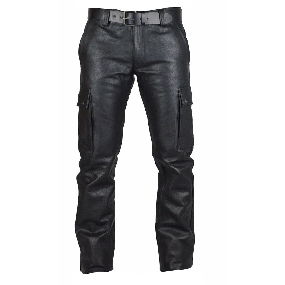 Men's Punk PU Leather Pencil Pants Slim Motorcycle L-4XL Plus Size Solid Black Pockets Cargo Pants Trousers Clothing
Men's Punk PU Leather Pencil Pants Slim Motorcycle L-4XL Plus Size Solid Black Pockets Cargo Pants Trousers Clothing
