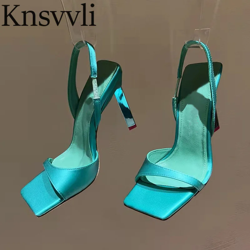 New Thin Heel Sandals Women Satin Back Strap Elastic Band Square Toe High Heels Shoes Occasion Gladiator Sandals Ladies
New Thin Heel Sandals Women Satin Back Strap Elastic Band Square Toe High Heels Shoes Occasion Gladiator Sandals Ladies