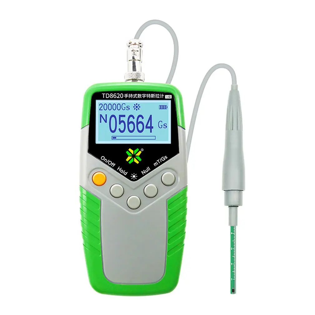 NEW TD8620 Permanent Magnet Gauss Meter Handheld Digital Meter Magnetic Flux Meter Surface Magnetic Field Test 5% Accurac
NEW TD8620 Permanent Magnet Gauss Meter Handheld Digital Meter Magnetic Flux Meter Surface Magnetic Field Test 5% Accurac