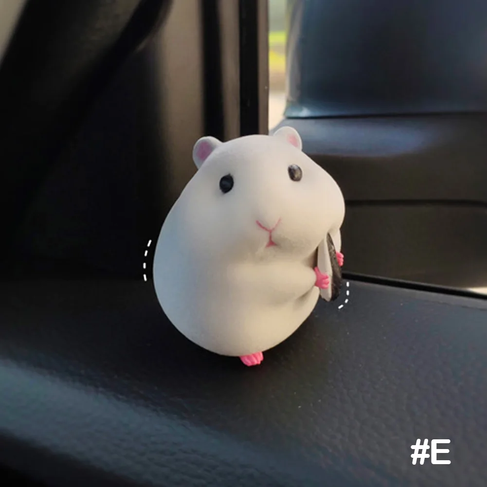 Cute Gourmet Hamster Figure Car Interior Decoration Cute Gourmet Hamster Figure Car Interior Decoration