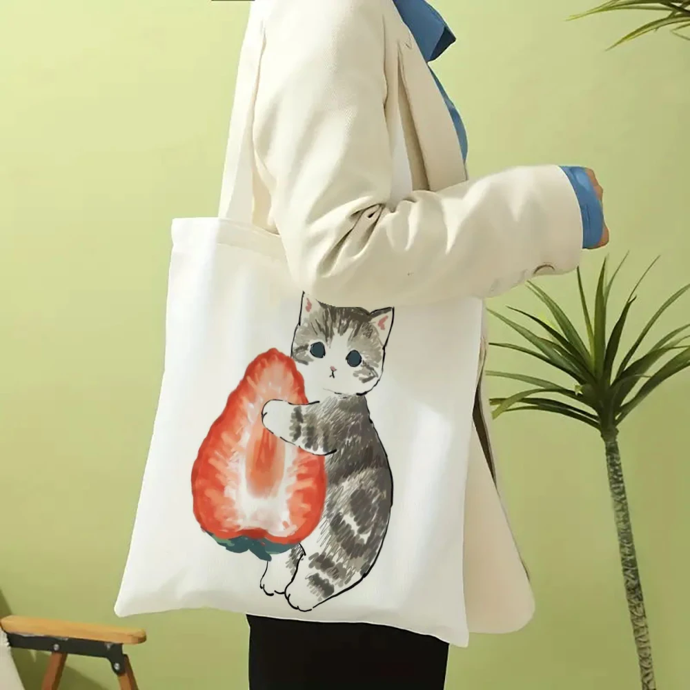 Cute Cat Canvas Shoulder Bag - Harajuku Style 15 S872b9c770f324da19585cde18ffbbfa6G