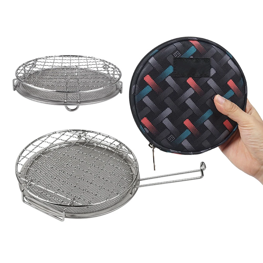 

Многофункциональная легкая плита для кемпинга на открытом воздухе, Складная портативная сетка для барбекю из нержавеющей стали для пикника
