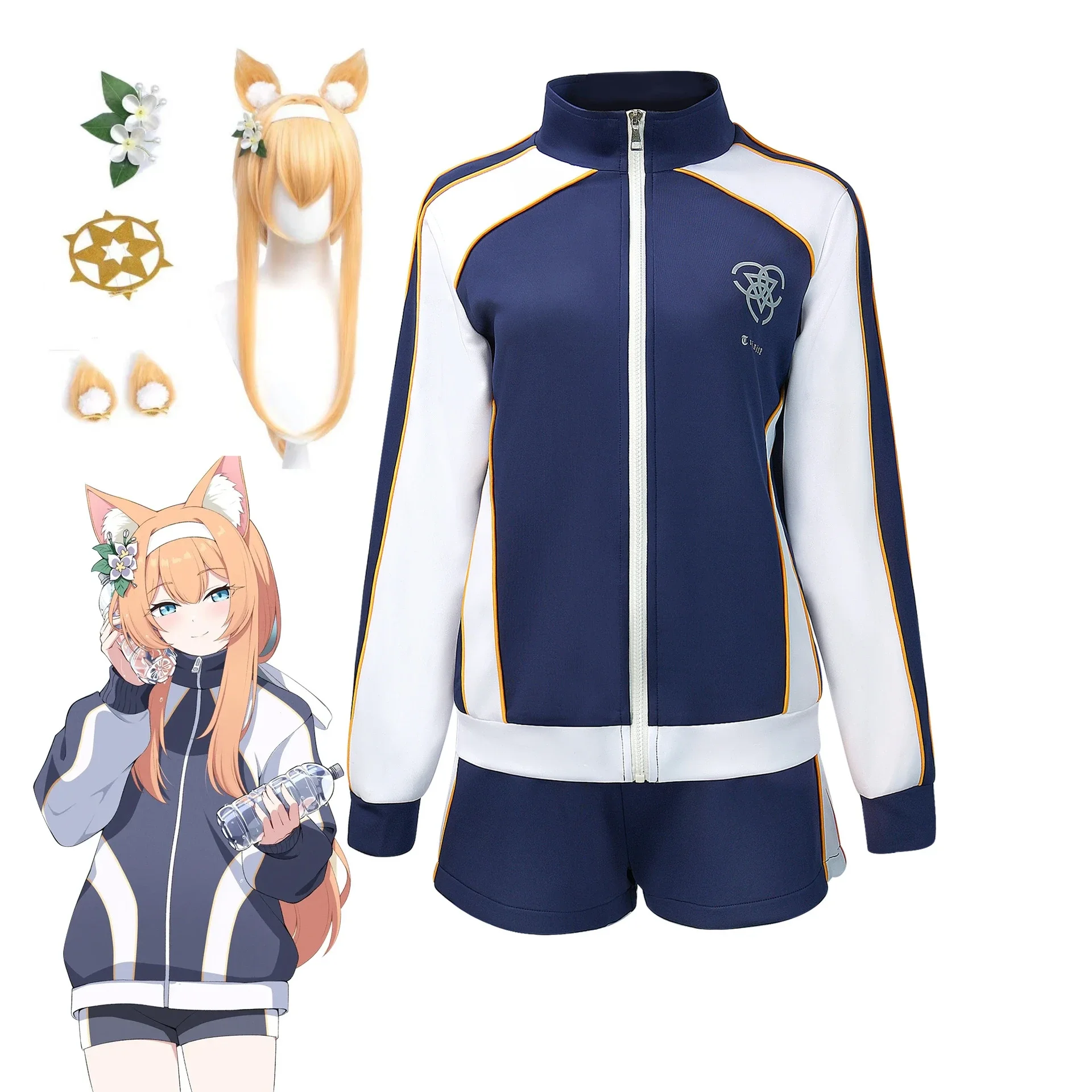Game Blue Archive Iochi Mari Cosplay Costume Halloween Role Play Women Girls School Gym Uniform Full Suit Blue Coat Shirt Shorts
Game Blue Archive Iochi Mari Cosplay Costume Halloween Role Play Women Girls School Gym Uniform Full Suit Blue Coat Shirt Shorts