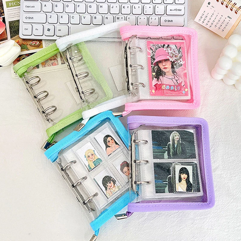 3-hole Transparent Zipper Photocards Binder,Mini Color Photo Storage Loose Leaf Photo Album,Notebook Cards Binder Collect Book
3-hole Transparent Zipper Photocards Binder,Mini Color Photo Storage Loose Leaf Photo Album,Notebook Cards Binder Collect Book