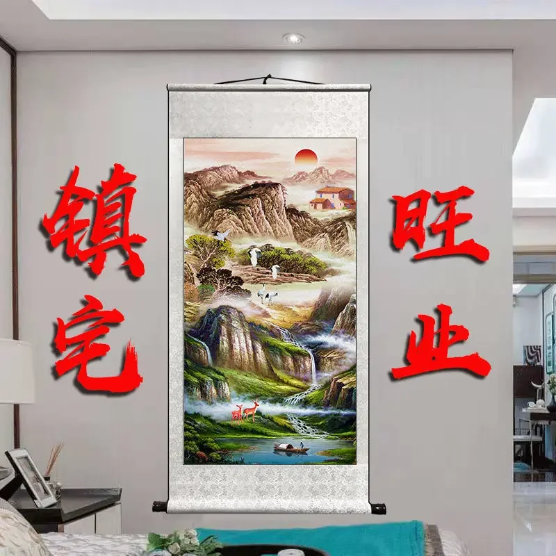 Living Room Decoration Painting Feng Shui Chinese Painting Calligraphy Painter Zhaocai Town House Backing Cornucopia Landscape
Living Room Decoration Painting Feng Shui Chinese Painting Calligraphy Painter Zhaocai Town House Backing Cornucopia Landscape