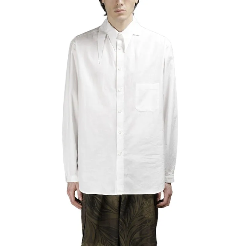 New Men's clothing Hair Stylist personality fashion model Irregular collar relaxation Shirt Singer plus size costumes
New Men's clothing Hair Stylist personality fashion model Irregular collar relaxation Shirt Singer plus size costumes