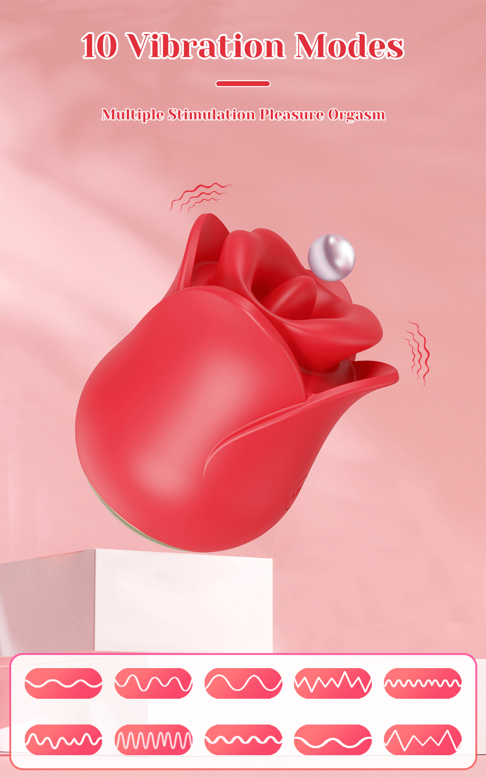 Rose Toy Oral Biting Vibrator Female with Tongue Licking Powerful Sucker Clitoris Stimulator Adults Goods Sex Toys for Women Rose Toy Oral Biting Vibrator Female with Tongue Licking Powerful Sucker Clitoris Stimulator Adults Goods Sex Toys for Women