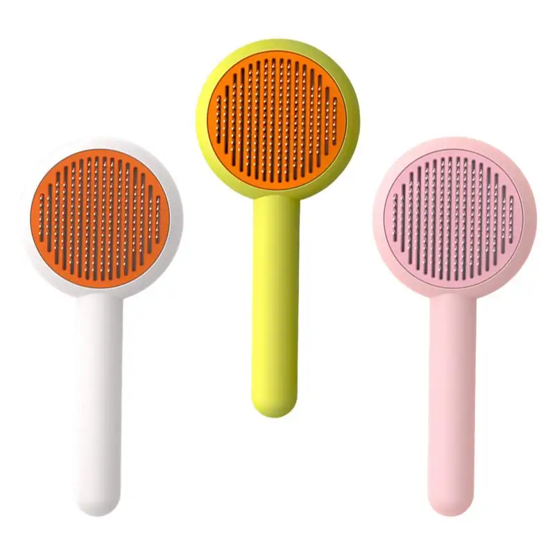 Cat Brush for Shedding Self-cleaning Pet Comb with Button 140 curved steel needles Professional Dog Brush for Short and Long
Cat Brush for Shedding Self-cleaning Pet Comb with Button 140 curved steel needles Professional Dog Brush for Short and Long