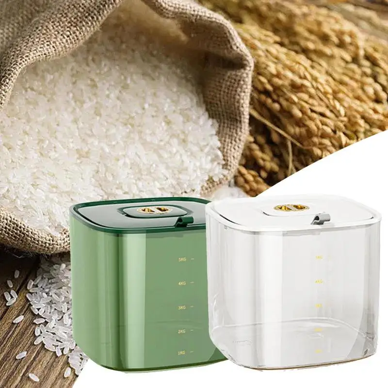 

Контейнер для риса, бытовой герметичный дозатор зерен, влагостойкий контейнер большой емкости для риса, многофункциональный контейнер для хранения рисовой муки