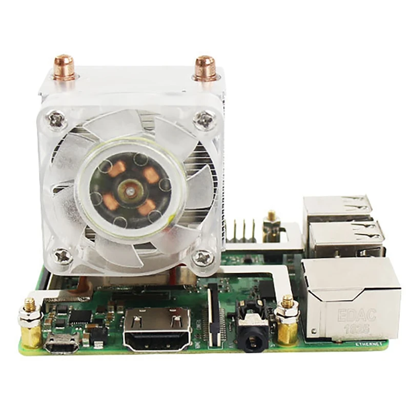 Башенный вентилятор охлаждения, радиатор ЦП, RGB-вентилятор для Raspberry Pi 4B/3B + светильник
Башенный вентилятор охлаждения, радиатор ЦП, RGB-вентилятор для Raspberry Pi 4B/3B + светильник