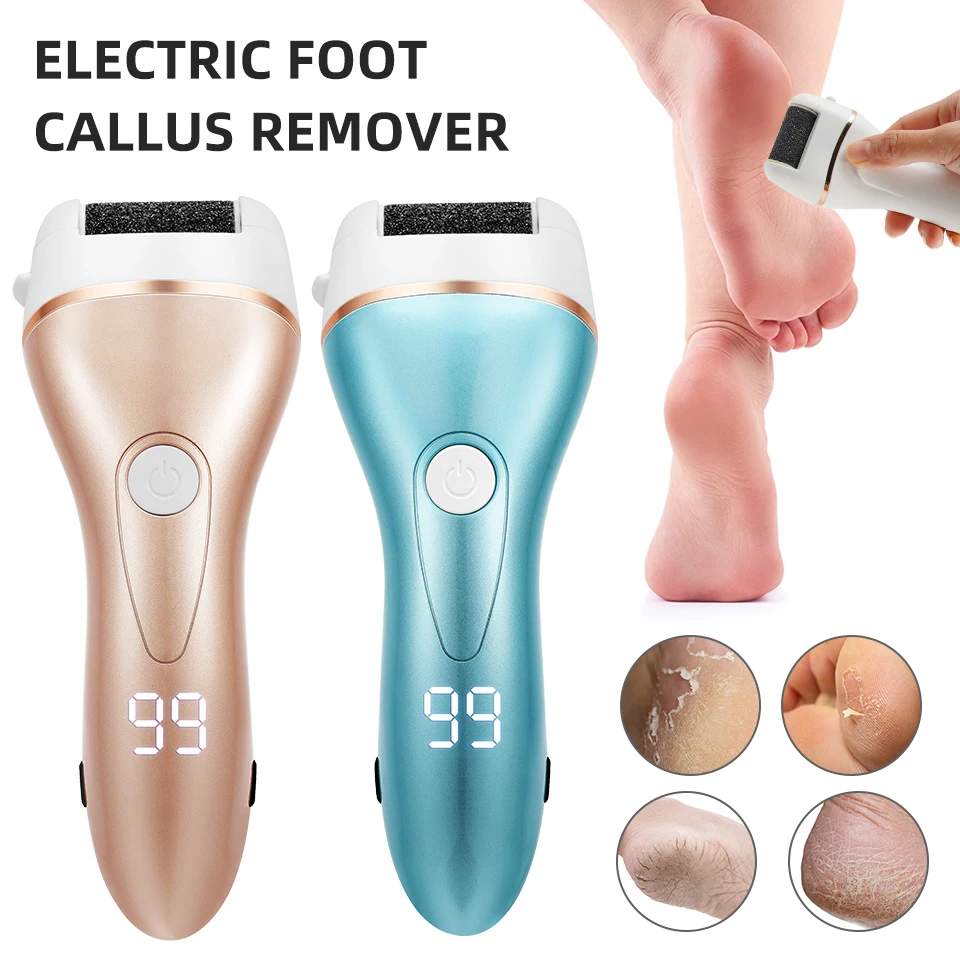 

Электрическая пилка для ног, инструмент для педикюра, средство для удаления омертвевшей кожи и мозолей, устройство для ухода за кожей ног с USB-зарядкой