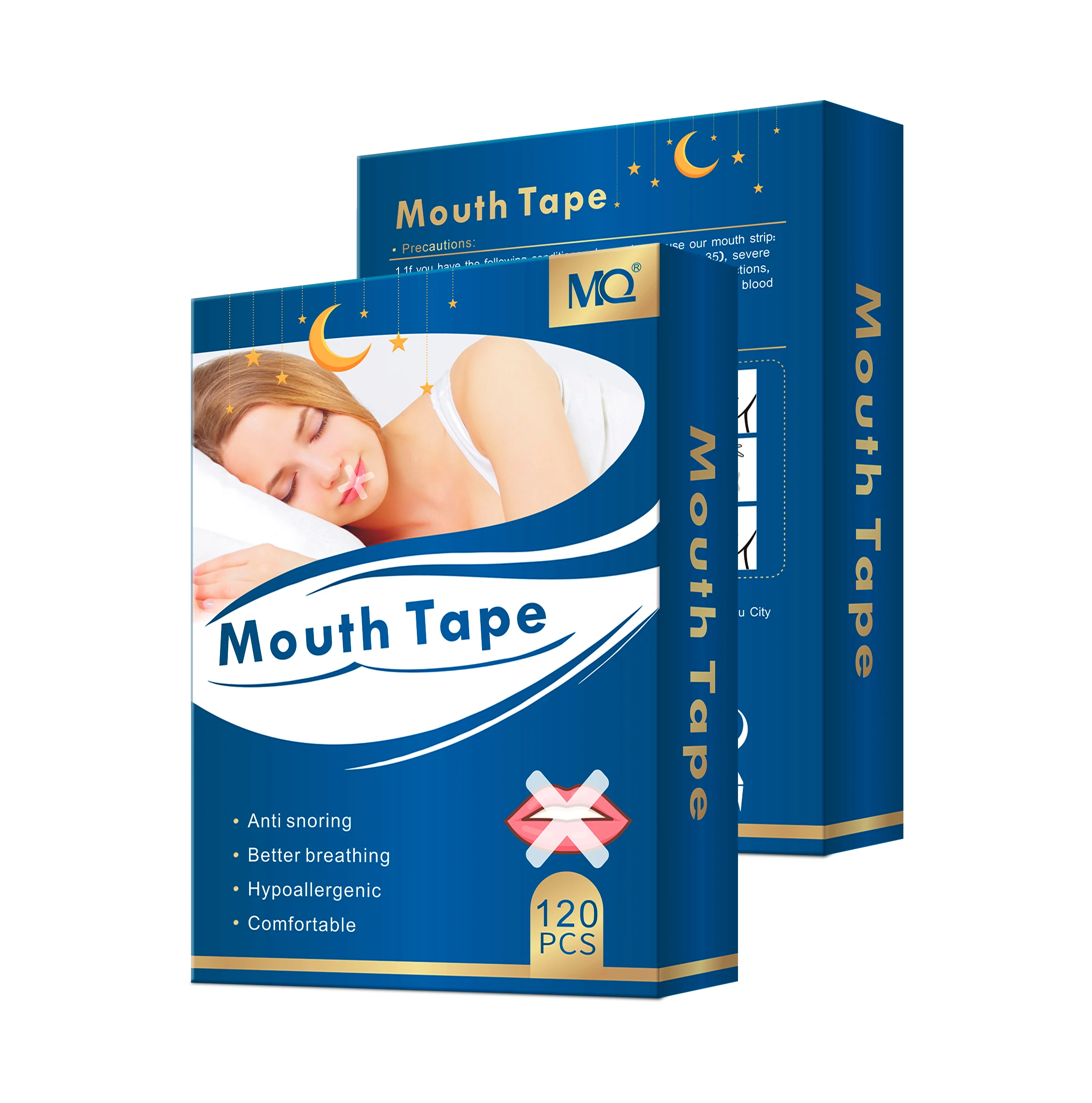 90/120Pcs Anti Snoring Mouth Strips Mouth Tape for deep Sleep, Develop The Habit of Nasal Breathing, Maintain Natural Face Shape
90/120Pcs Anti Snoring Mouth Strips Mouth Tape for deep Sleep, Develop The Habit of Nasal Breathing, Maintain Natural Face Shape