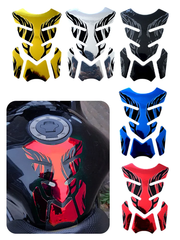 

Motorcycle Sticker Fishbone 3D Tank pad Oil Protector Cover for Cbr650F Bajaj Dominar 400 Tdm 900 Pcx 160 Mv Agusta