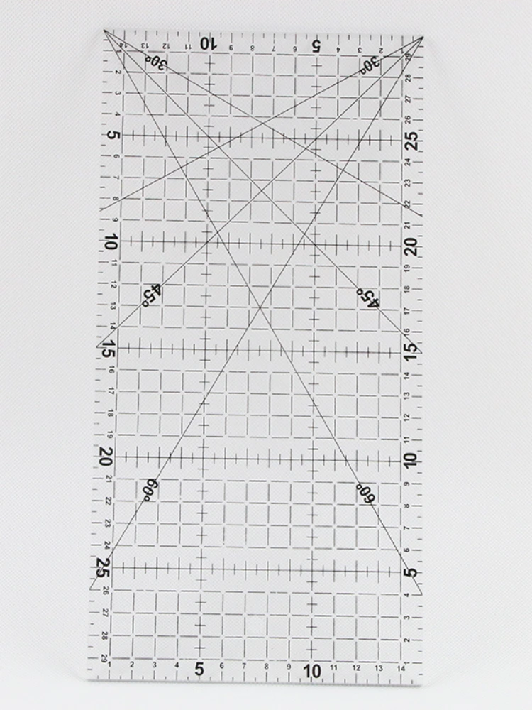 30 * 15 Cm Patchwork Ruler Quilting Tools Transparent Drawing Ruler Office School Sewing Measuring Supplies
30 * 15 Cm Patchwork Ruler Quilting Tools Transparent Drawing Ruler Office School Sewing Measuring Supplies