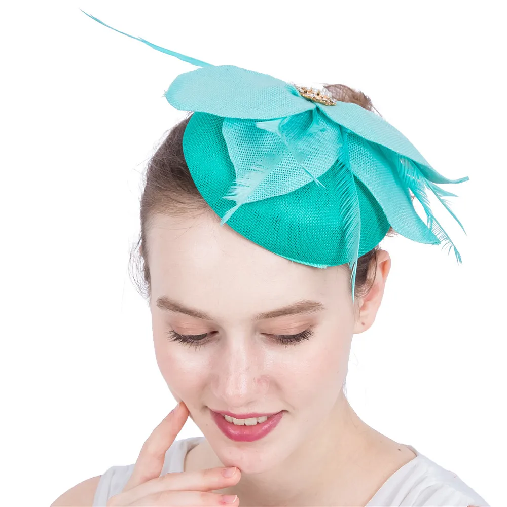 

Imitation Sinamay Fascinator Headwear Women's Bridal Event Occasion Hat For Kentucky Derby Church Wedding Party Race Top Quality
