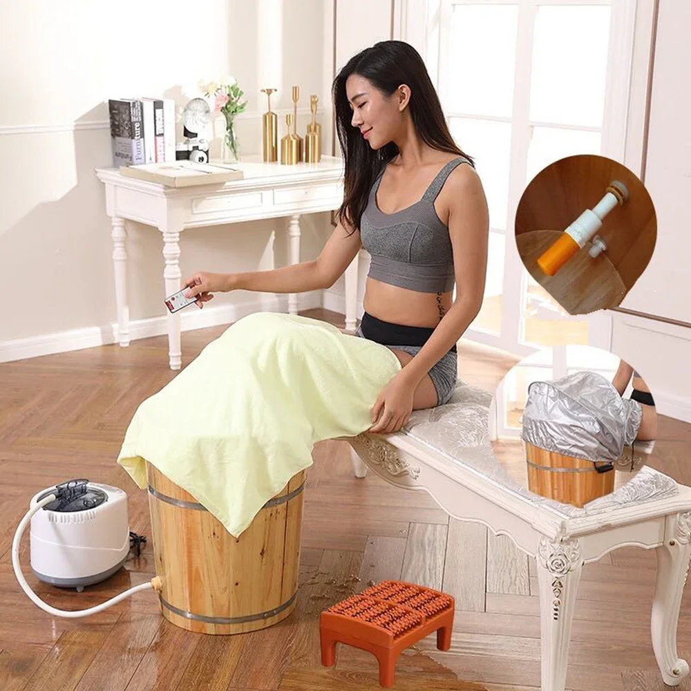 Wood Steam Sauna Solid Wood Bubble Foot Barrel Foot Tub Steamed Feet Steam Generator Personal Care Appliances Home Sauna Spa
Wood Steam Sauna Solid Wood Bubble Foot Barrel Foot Tub Steamed Feet Steam Generator Personal Care Appliances Home Sauna Spa
