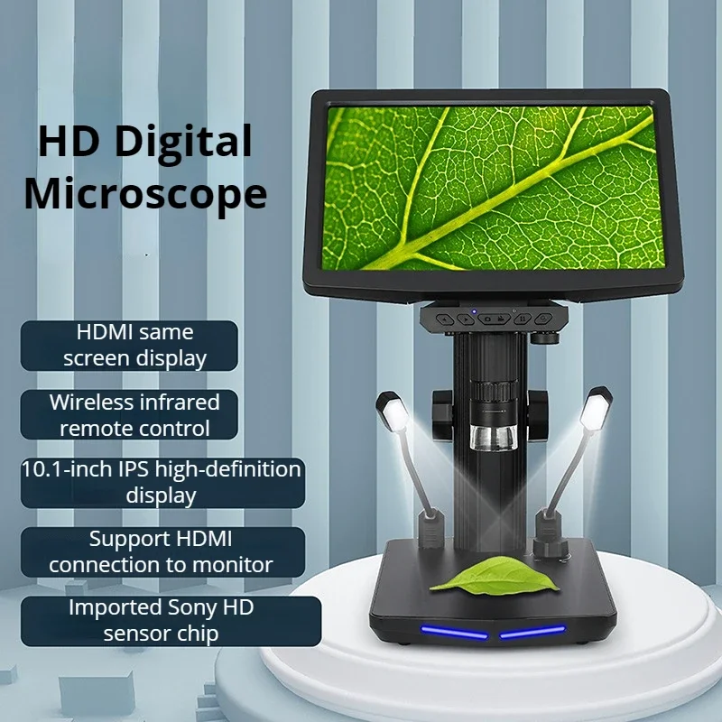 50X-1600X High Definition Electronic Digital Microscope 10.1 inch with Screen Remote Control Visual Microscope for Repairs
50X-1600X High Definition Electronic Digital Microscope 10.1 inch with Screen Remote Control Visual Microscope for Repairs