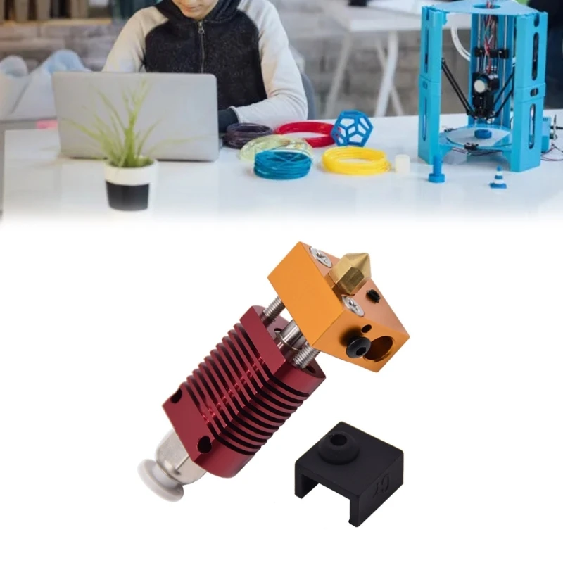 3D Printer Part for Ender3 Hotend Assembled Extruder Kit 0.4mm Nozzles Aluminum Heat Block for Ender3 3D Printer
3D Printer Part for Ender3 Hotend Assembled Extruder Kit 0.4mm Nozzles Aluminum Heat Block for Ender3 3D Printer