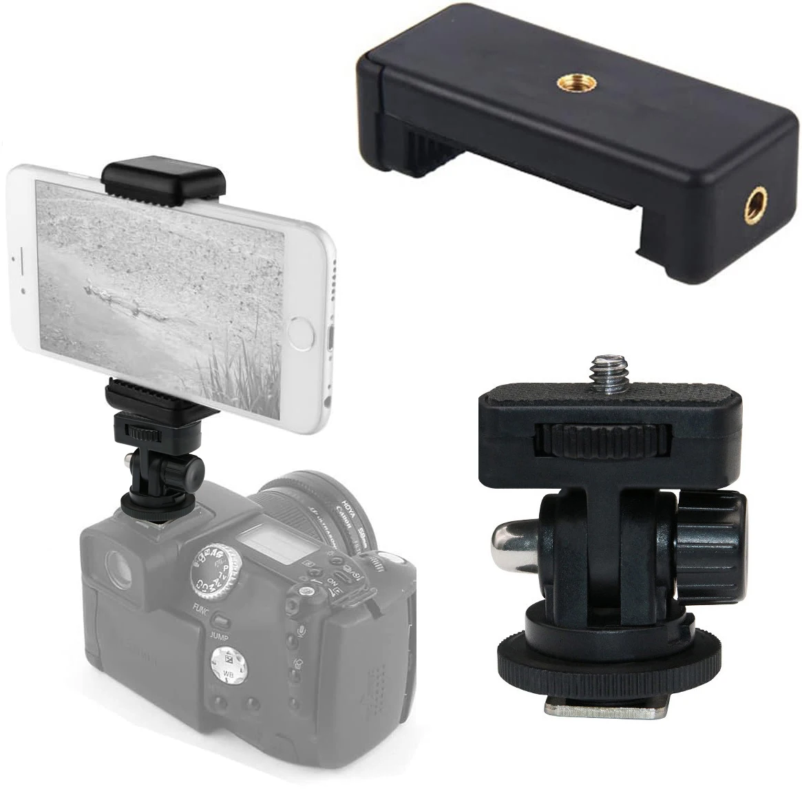 Universal Phone Clip Bracket Holder Mount Tripod Monopod Stand Adapter for iPhone Samsung Xiaomi Smartphone
Universal Phone Clip Bracket Holder Mount Tripod Monopod Stand Adapter for iPhone Samsung Xiaomi Smartphone