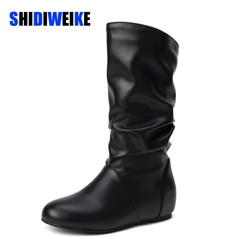 SDWK 4cm Mid-Calf Boots Women Shoes Autumn Women High Boots Long PU Leather Western Cowboy Boots Women Footwear AD4542
SDWK 4cm Mid-Calf Boots Women Shoes Autumn Women High Boots Long PU Leather Western Cowboy Boots Women Footwear AD4542