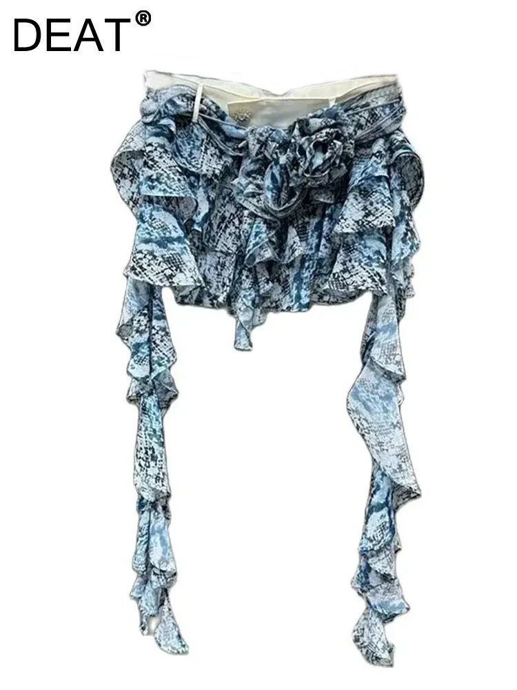 DEAT Women Denim Skirt High Waist Printed Ribbon Rose Flower Patchwork Gauze Wrap Hip Miniskirts 2024 Summer New Fashion 29L7456
DEAT Women Denim Skirt High Waist Printed Ribbon Rose Flower Patchwork Gauze Wrap Hip Miniskirts 2024 Summer New Fashion 29L7456