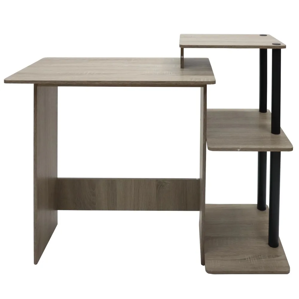 

Многофункциональный ученический стол, серая офисная мебель с отделкой под дерево, игровой стол, стоячий стол для ноутбука, компьютерный стол