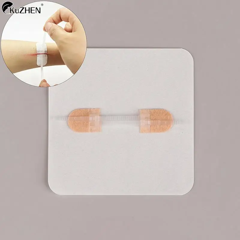 

1Pc Zipper Tie Wound Closure Patch Hemostatic Patch Wound Fast Suture Zipper Band-Aid Outdoor Portable Skin Care