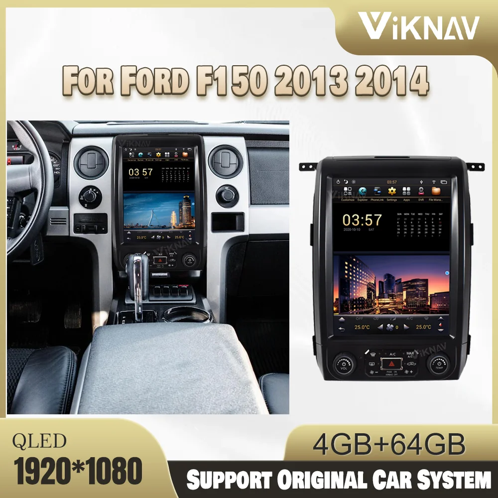 128G Android Carplay Radio For Ford F150 2013 2014 Steering Wheel Control Rear View 1080P HD Navigation GPS DVD Multimedia wifi
128G Android Carplay Radio For Ford F150 2013 2014 Steering Wheel Control Rear View 1080P HD Navigation GPS DVD Multimedia wifi