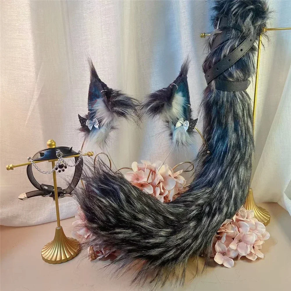 Maine Kitten Coon Black Cat Ears Hairhoop Tail Necklace Earrings Cosplay Carnaval Gothic Lolita Acessories Hair Hoop Headwear
Maine Kitten Coon Black Cat Ears Hairhoop Tail Necklace Earrings Cosplay Carnaval Gothic Lolita Acessories Hair Hoop Headwear