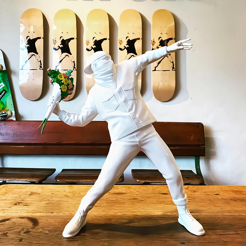 Banksy Flower Bomber Trendy Toy Ornaments for Boys, Artist-designed Sculptures, Colorful Gift Boxes, Gifts for Boys Banksy Flower Bomber Trendy Toy Ornaments for Boys, Artist-designed Sculptures, Colorful Gift Boxes, Gifts for Boys