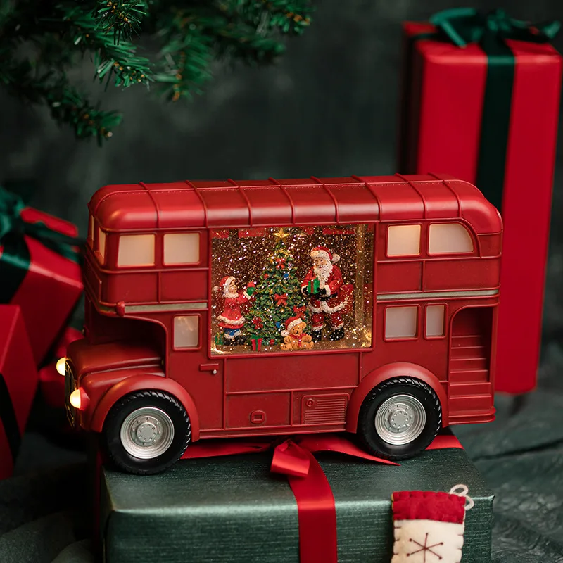 2023 New Year's Christmas Bus Santa Claus decorations crafts Christmas tree snowflake decoration birthday gift decoration model
2023 New Year's Christmas Bus Santa Claus decorations crafts Christmas tree snowflake decoration birthday gift decoration model