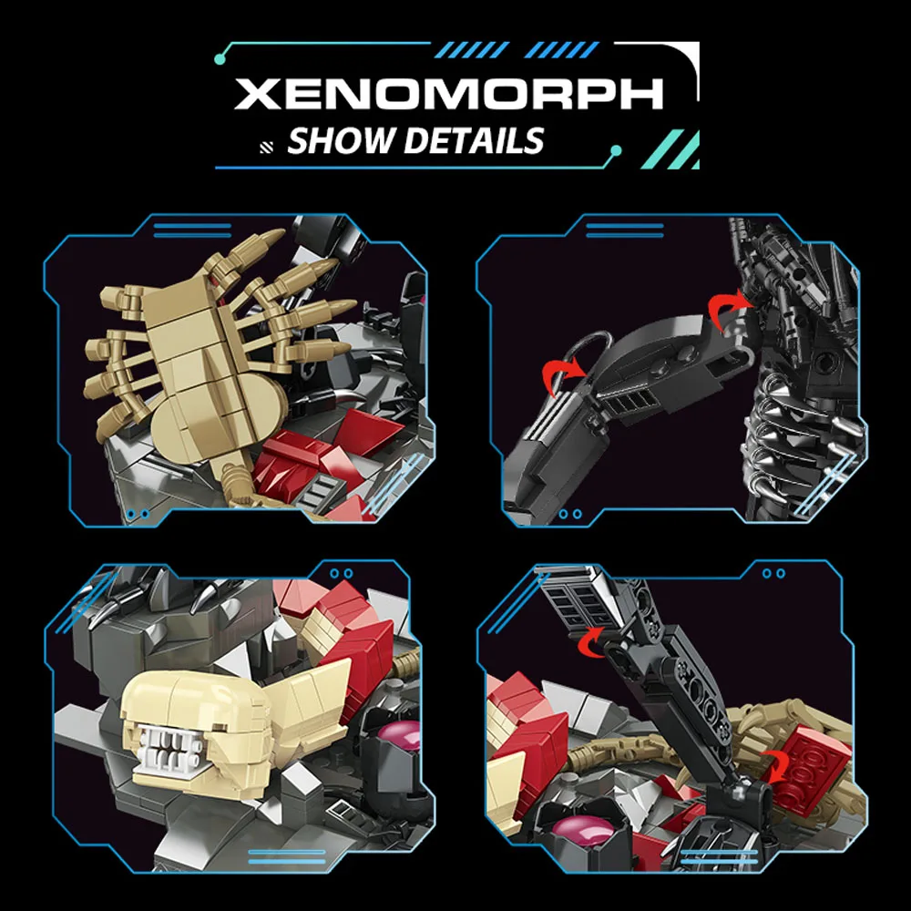 creative expert Battle robot Alien moc Building Block Xenomorph model toy Star Beast birthday New Year gifts Christmas 882pcs creative expert Battle robot Alien moc Building Block Xenomorph model toy Star Beast birthday New Year gifts Christmas 882pcs