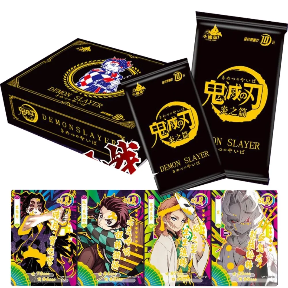 

Original Demon Slayer Card For Children Agatsuma Zenitsu Kamado Tanjirou Kamado Nezuko Limited Game Collection Card Kids Gifts