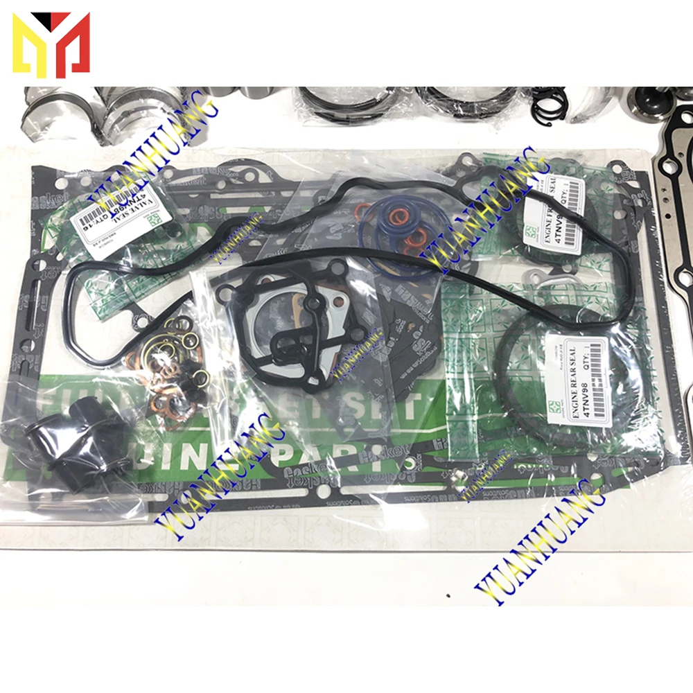 4TNV98 Engine Full Gasket Kit Overhual Set For Yanmar Excavator Tractor Diesel Cylinder Head
4TNV98 Engine Full Gasket Kit Overhual Set For Yanmar Excavator Tractor Diesel Cylinder Head