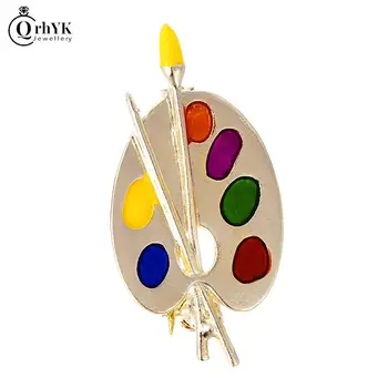 O Colar e Anel de Guitarra Rock Fashion: Um Presente Elegante e Descolado para Homens e Mulheres 9 Fashion Gift Colorful Palette Painter Brooch Enamel Artist Decorative Palette Badge Unisex Dress Costume Sweater Bag Lapel Pins