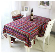 Cotton Linen Tablecloths, Waterproof Table Covers Geometry Stripes Pattern Red Dining Table Coffee Table Deco
Cotton Linen Tablecloths, Waterproof Table Covers Geometry Stripes Pattern Red Dining Table Coffee Table Deco