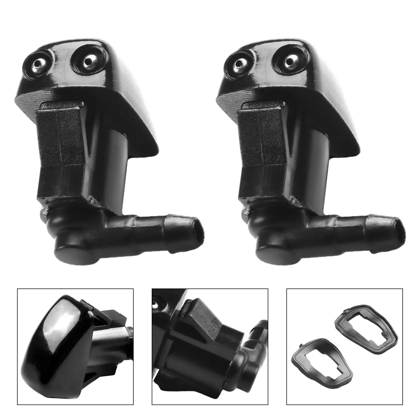 2pcs Front Windscreen Wiper Washer Nozzles Jet Fit For Mazda RX-8 2004-2011 #C238-67-510/ BN8V-67-510 Black ABS Wear Parts
2pcs Front Windscreen Wiper Washer Nozzles Jet Fit For Mazda RX-8 2004-2011 #C238-67-510/ BN8V-67-510 Black ABS Wear Parts