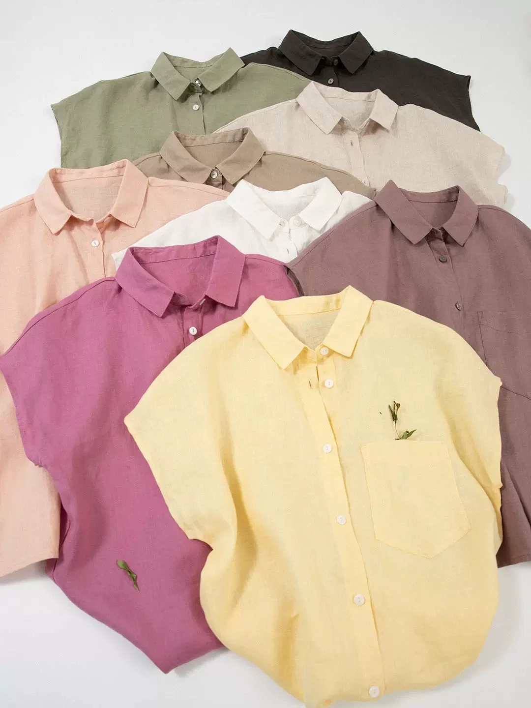 Женская рубашка/блузка из натуральной ткани, универсальная свободная и промытая водой тонкая льняная блузка Размером 96-106 см, 17 х21, для лета
Женская рубашка/блузка из натуральной ткани, универсальная свободная и промытая водой тонкая льняная блузка Размером 96-106 см, 17 х21, для лета