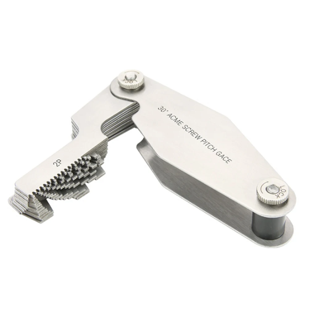 Reliable and Accurate Measurements Wide Pitch Options T Thread Gauge ACME TR30 Optional Screw Pitch Measuring Tool
Reliable and Accurate Measurements Wide Pitch Options T Thread Gauge ACME TR30 Optional Screw Pitch Measuring Tool