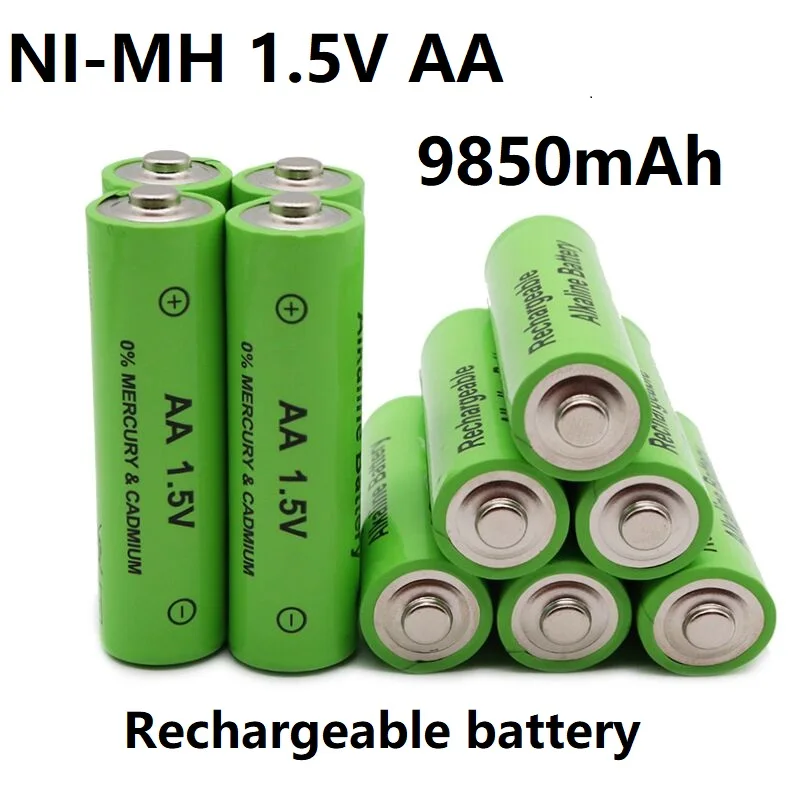 Free Shipping NI-MH 1.5V AA 9850mAh Rechargeable Nickel Hydrogen Battery Charger Used for Electric Shavers, Flashlights,Etc
Free Shipping NI-MH 1.5V AA 9850mAh Rechargeable Nickel Hydrogen Battery Charger Used for Electric Shavers, Flashlights,Etc