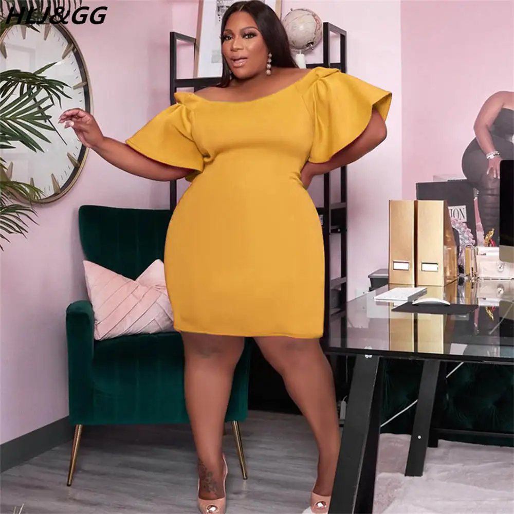 HLJ&GG Elegant Off Shoulder Dresses Women Ruffle Sleeve Slim Mini Dress Summer Sexy Bodycon Party Club Clothes 2022 New Vestidos
HLJ&GG Elegant Off Shoulder Dresses Women Ruffle Sleeve Slim Mini Dress Summer Sexy Bodycon Party Club Clothes 2022 New Vestidos