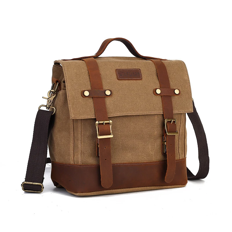 Ruil Retro Men Vintage Waterproof Canvas Leather School Military Shoulder Bags Messenger Sling Crossbody Bag Satchel
Ruil Retro Men Vintage Waterproof Canvas Leather School Military Shoulder Bags Messenger Sling Crossbody Bag Satchel