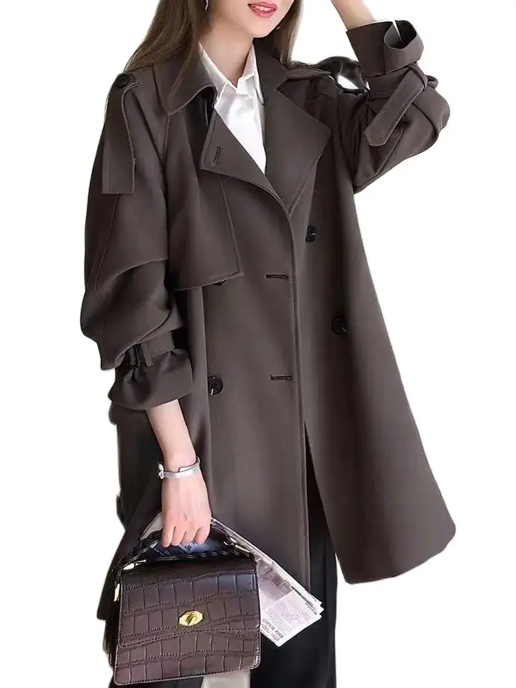 2023 New Spring Autumn Preppy Large Size Slim Windbreaker Coat For Women Clothing Stylish Double Breasted Trench Coats BC268
2023 New Spring Autumn Preppy Large Size Slim Windbreaker Coat For Women Clothing Stylish Double Breasted Trench Coats BC268