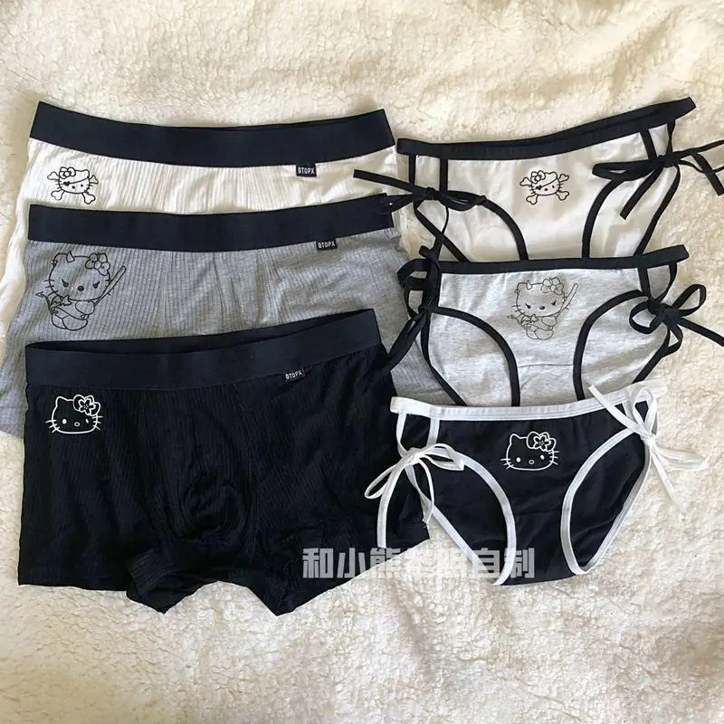 Cartoon Cute Hellokittys Couple Underwear Pure Cotton Anime Printing Comfortable Breathable Briefs Sexy Boxer Mid-Waist Ladies
Cartoon Cute Hellokittys Couple Underwear Pure Cotton Anime Printing Comfortable Breathable Briefs Sexy Boxer Mid-Waist Ladies
